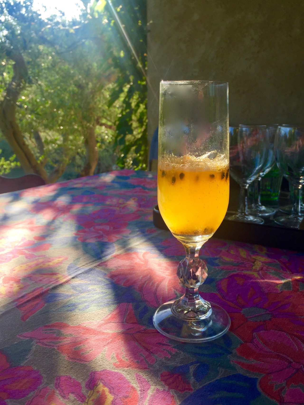 Passion fruit cocktail